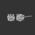 Round Moissanite Earrings