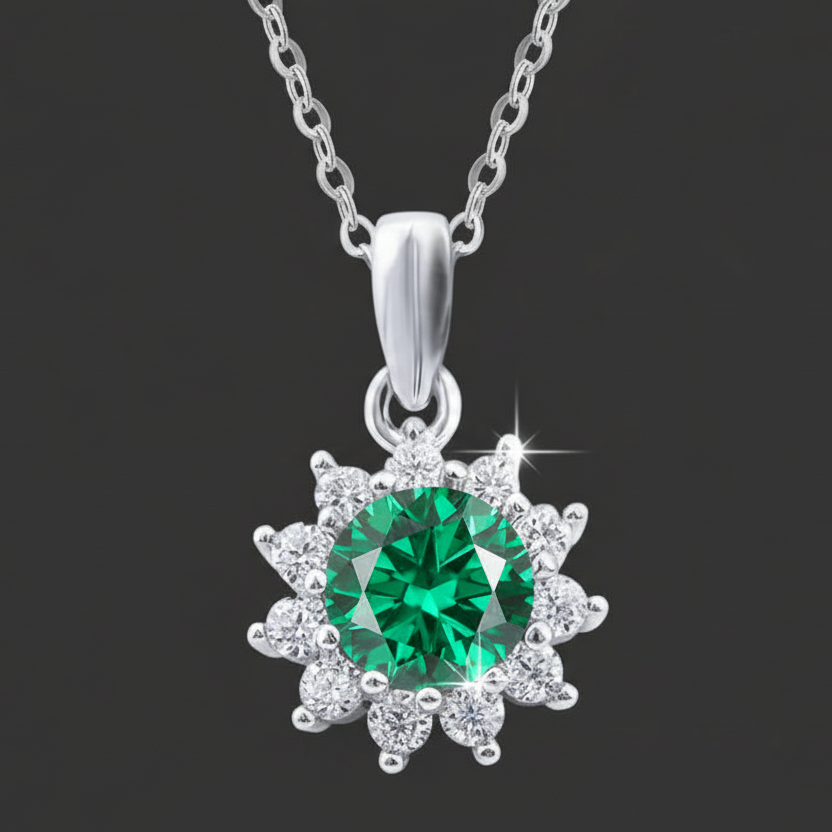 Sun Moissanite Necklace