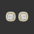 Square Moissanite Earrings