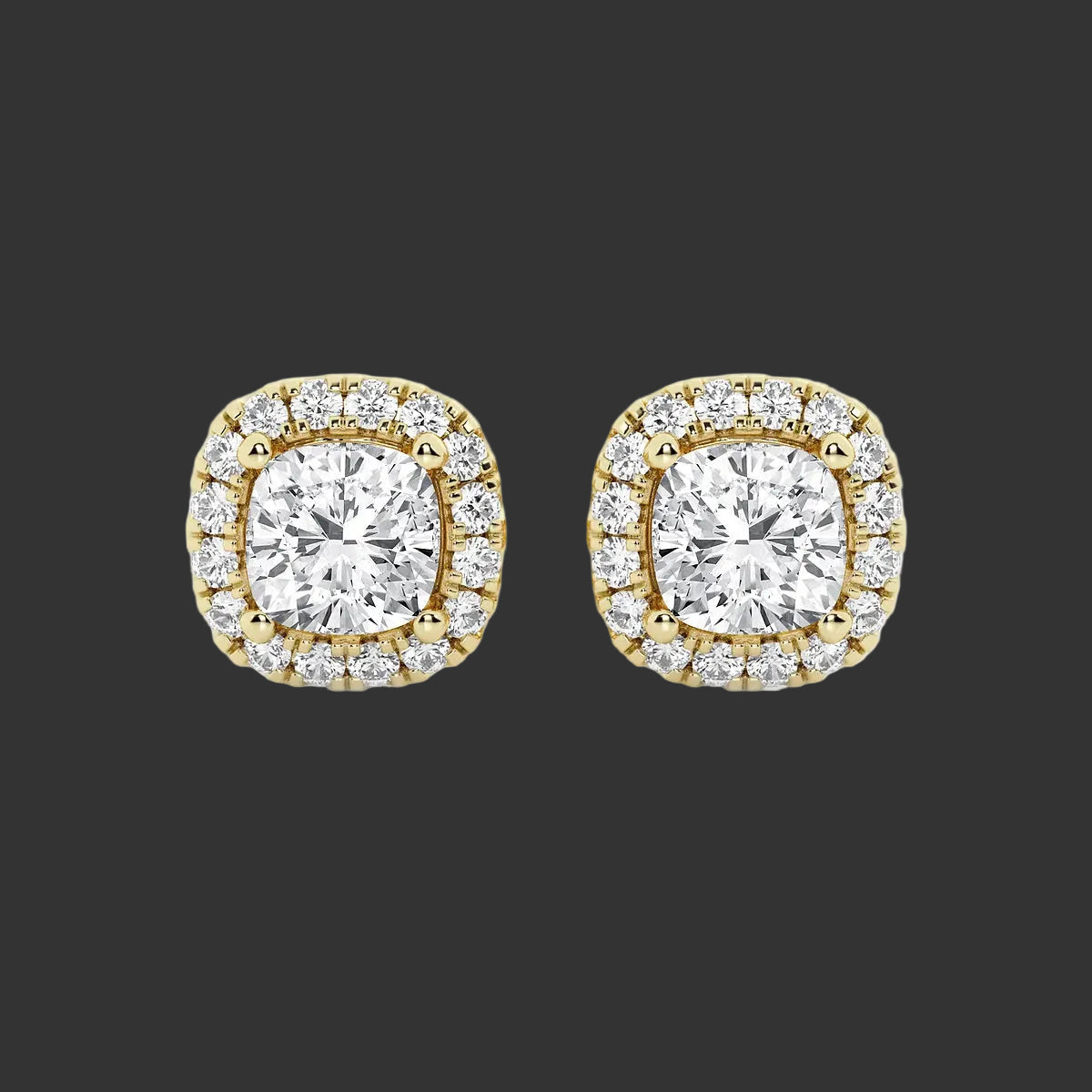 Square Moissanite Earrings