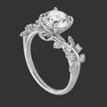 Rose 2CT Moissanite Ring