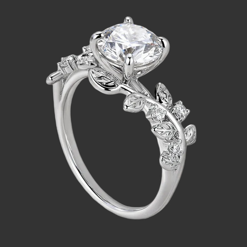 Rose 2CT Moissanite Ring