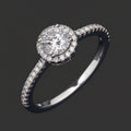 Halo Moissanite Ring