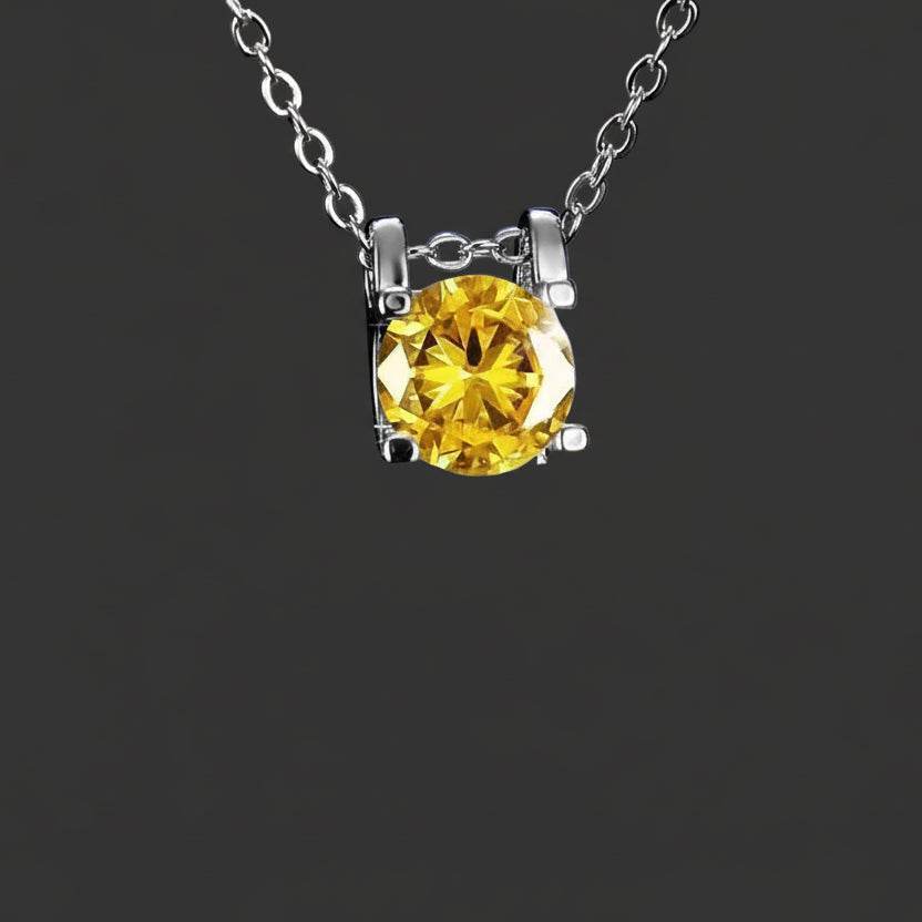 Stud Moissanite Necklace