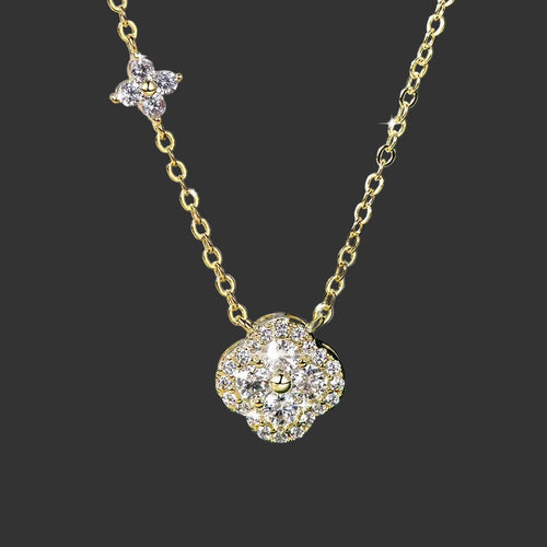 Flower Moissanite Necklace