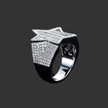 Starry Moissanite Ring