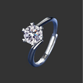 Hexa Moissanite Ring