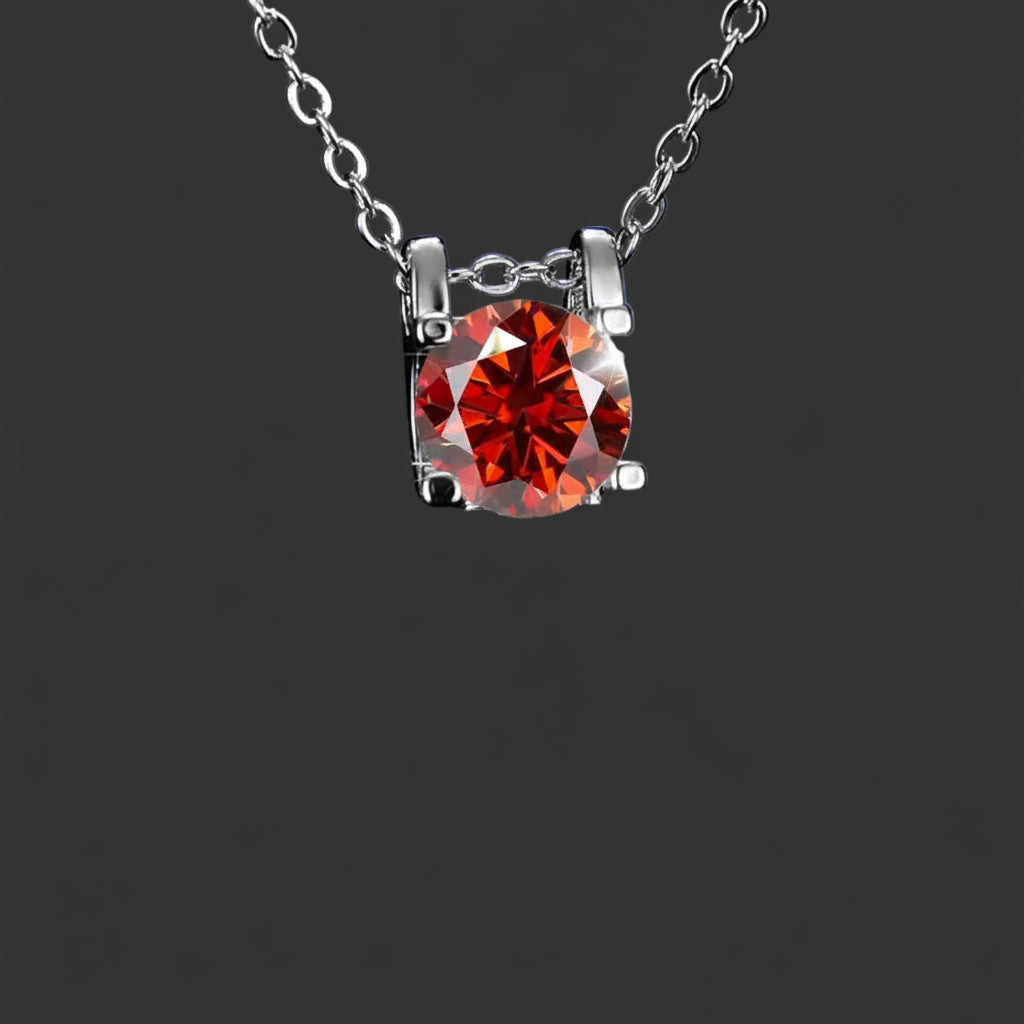 Stud Moissanite Necklace