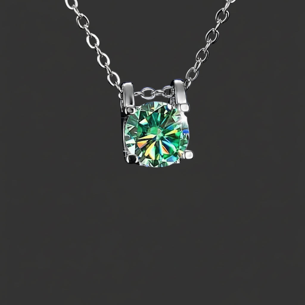 Stud Moissanite Necklace