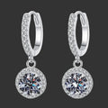 Halo Pendant Moissanite Earrings