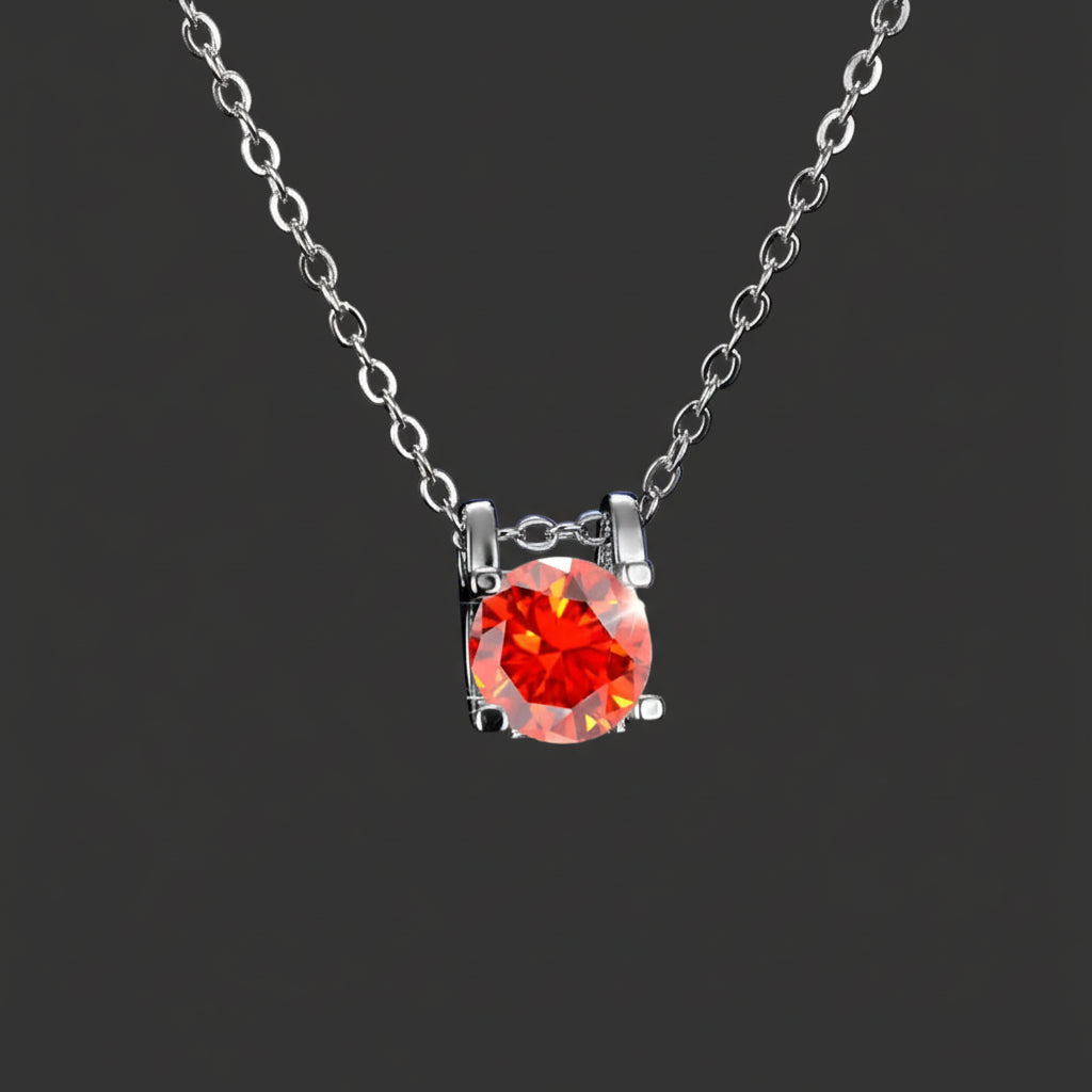 Stud Moissanite Necklace
