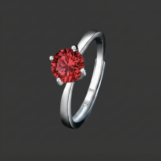 Round Moissanite Ring