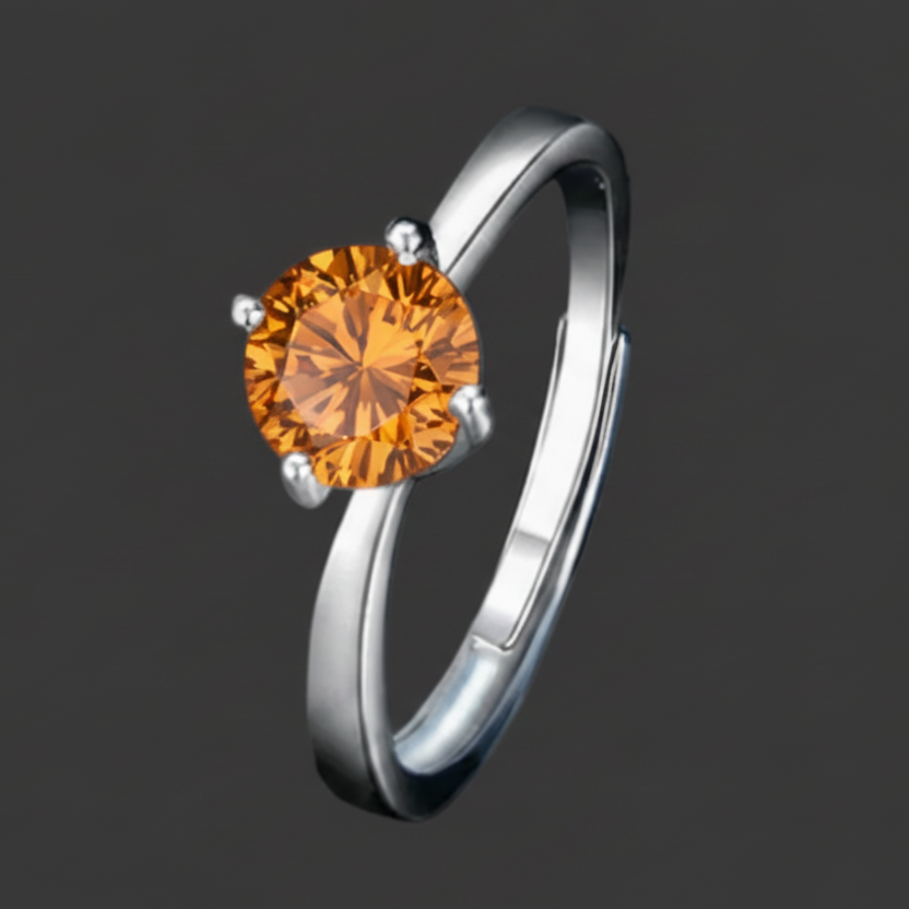 Round Moissanite Ring