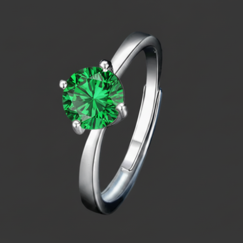 Round Moissanite Ring
