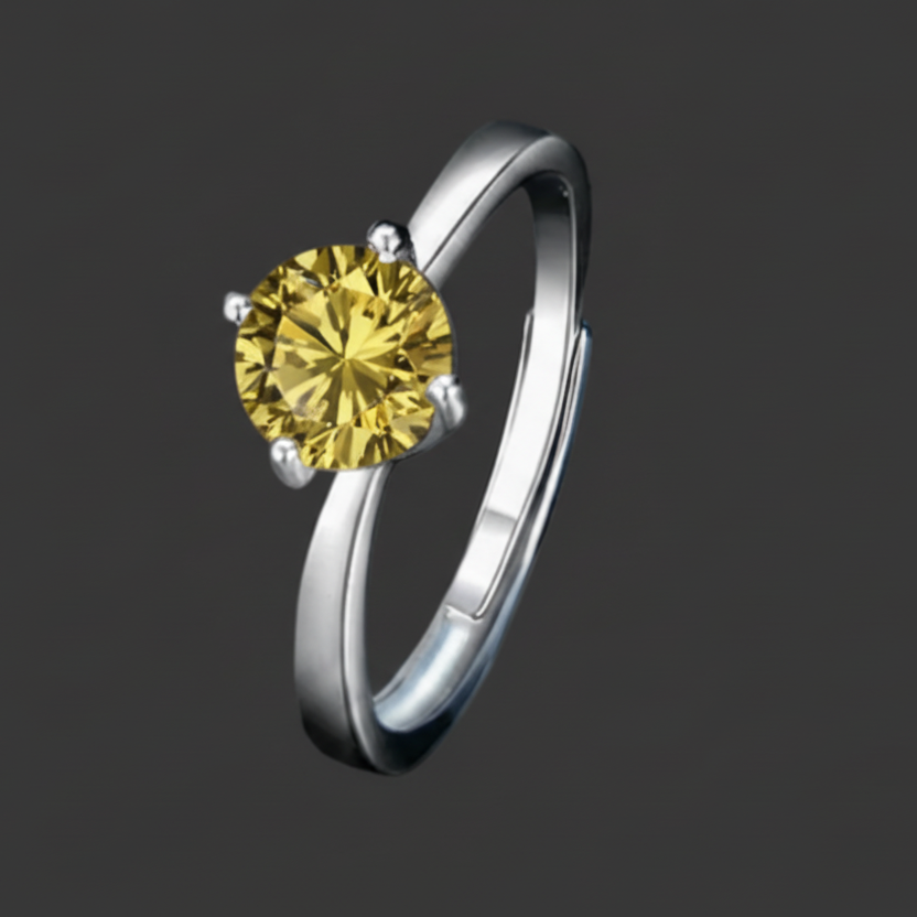Round Moissanite Ring
