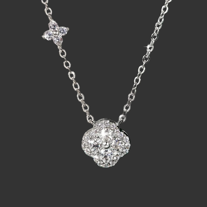 Flower Moissanite Necklace