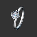Stud Moissanite Ring