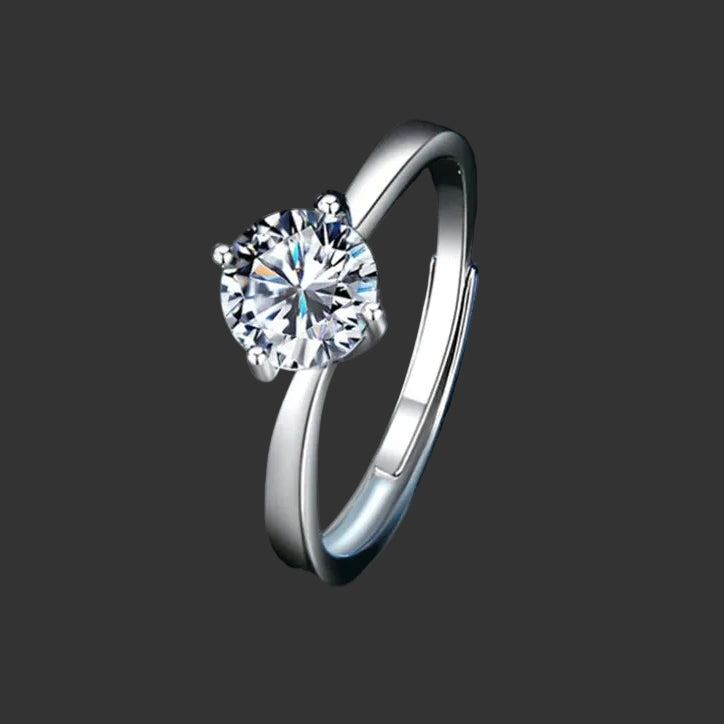 Round Moissanite Ring