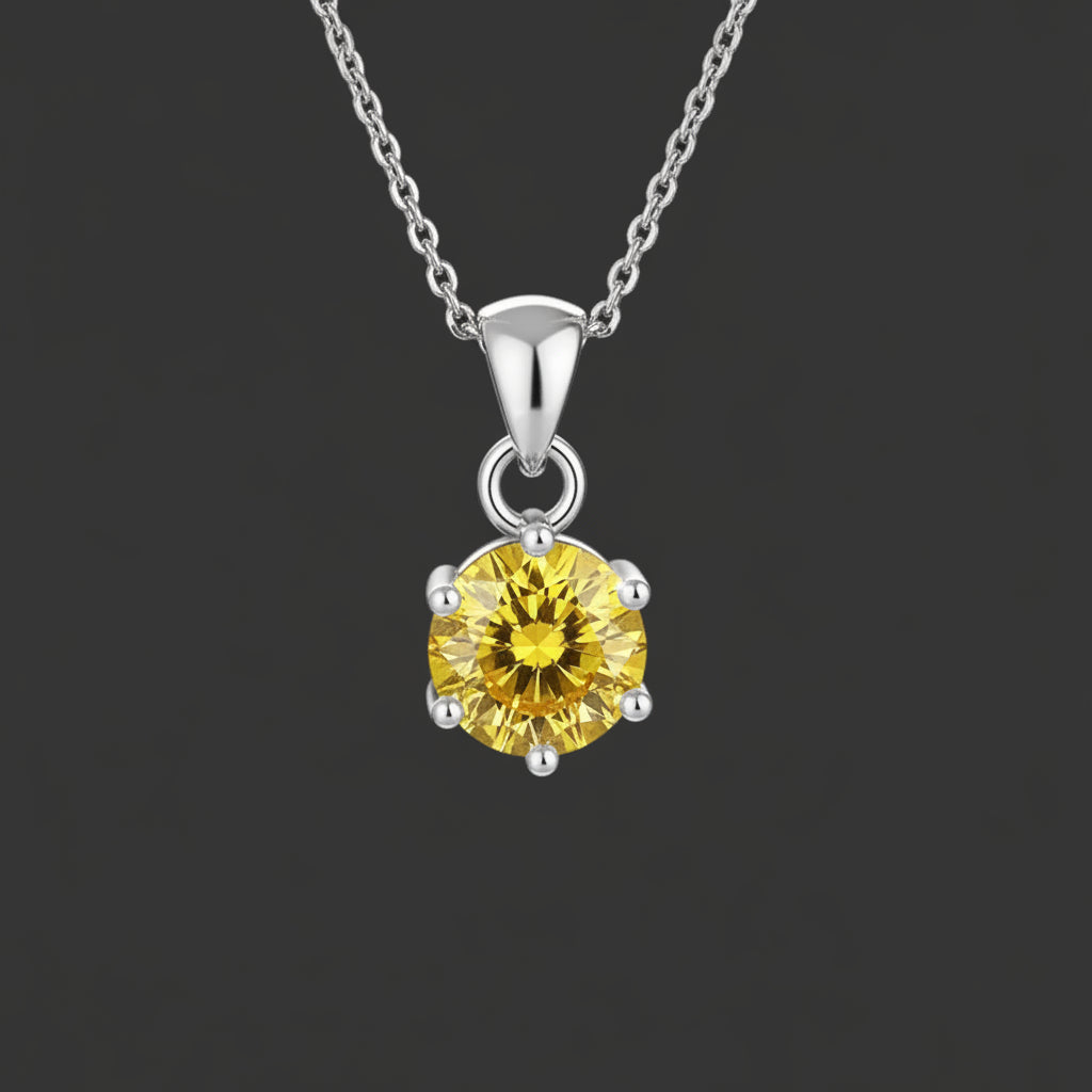 Six Dot Moissanite Necklace